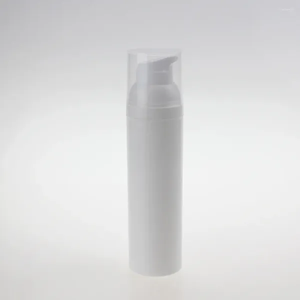 Botellas de almacenamiento al por mayor 75 ml envase de embalaje cosmético botella sin aire de suero de maquillaje de plástico con bomba de vacío para emulsión