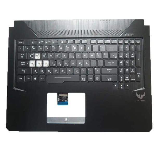 Laptop palmrestkeyboard para asus FX705GE-1A novo preto retroiluminado sem teclado touchpad kr coreano 90nr00z1-r32ko0 v170746