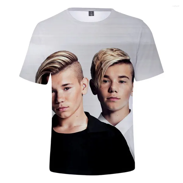 T-shirt da uomo Marcus e Martinus T-shirt a maniche corte con stampa 3D per ragazze dei ragazzi T-shirt casual Streetwear Hip Hop Tshirt Bambini Abbigliamento per bambini