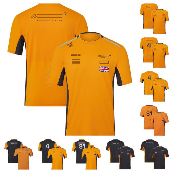 2023 verão nova roupa de corrida de manga curta uniforme da equipe f1 masculino personalizado casual camiseta de secagem rápida