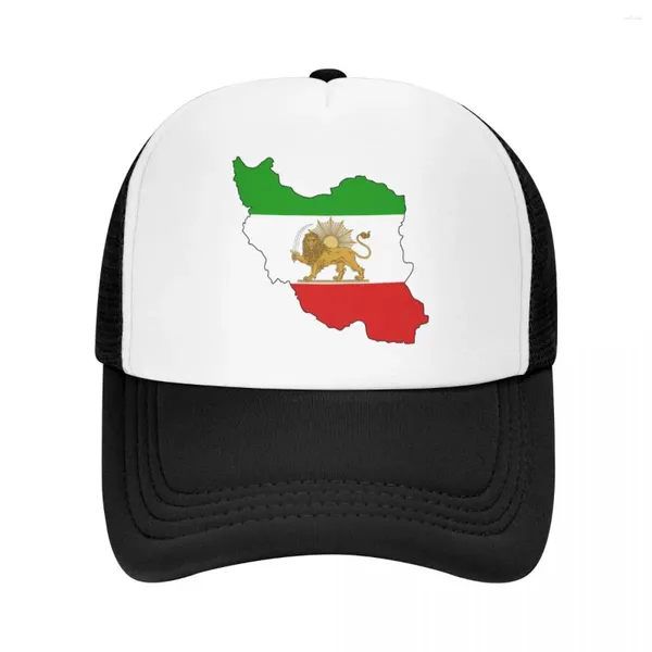 Berretti da baseball Bandiera personalizzata della mappa Berretto da baseball Outdoor Donna Uomo regolabile Leone e sole Cappello da camionista Snapback primaverile