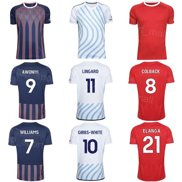 23 24 Club Team Soccer Nottingham Forest Jersey 9 AWONIYI 21 ELANGA 11 WOOD 30 BOLY 10 GIBBS-WHITE 24 AURIER 5 MANGALA 4 WORRALL 26 MCKENNA 43 Комплекты футбольных футболок AINA