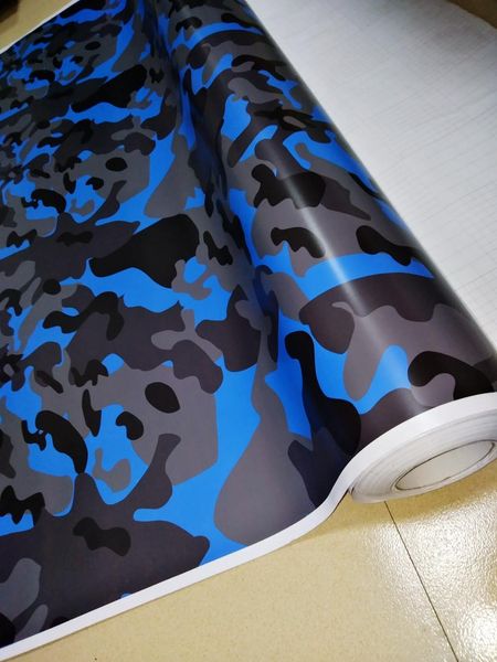 Arktisches blaues Schnee-Camouflage-Vinyl mit Luftfreigabe, glänzende, matte Tarnabdeckung für LKW, matte Tarnabdeckung für LKW ZZ