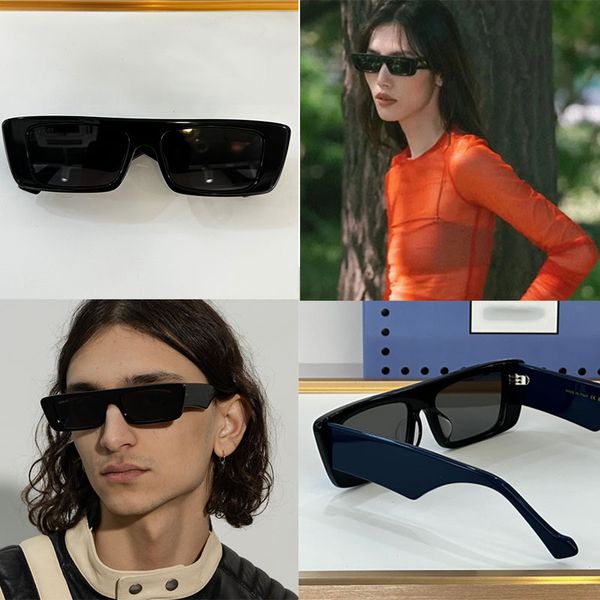 Herren- und Damen-Designer-Sonnenbrille GG1331S, quadratischer Plattenrahmen, farblich passende Spiegelbeine, Freizeit, Urlaub, cooles Street-Shooting, INS-Netzwerk, Rot, gleicher Stil