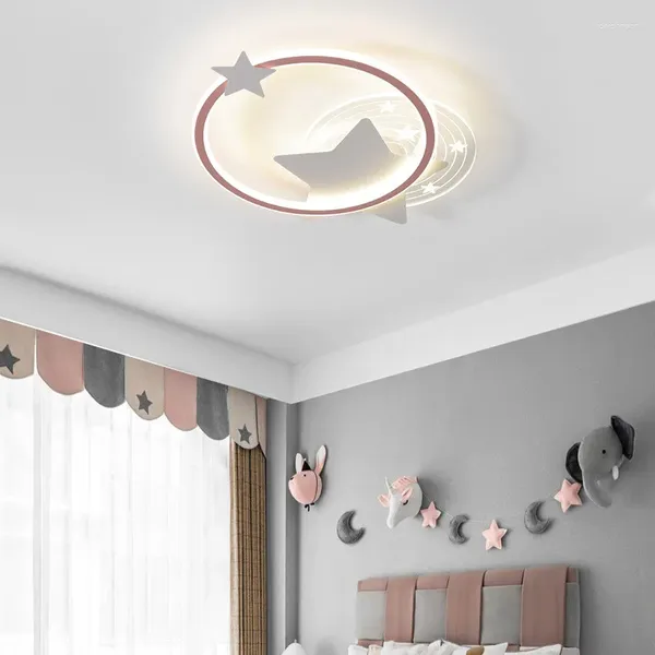 Anhänger Lampen Stern Kinder Lampe Schlafzimmer Junge Mädchen Kreative Persönlichkeit Decke Augenschutz Mond Zimmer Dekorative Led