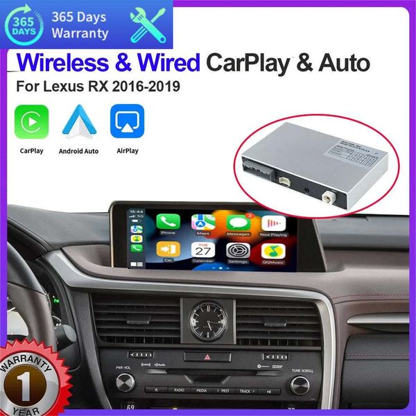 Nuovo modulo CarPlay wireless per auto per Lexus RX 2016-2019 con Android Auto Mirror Link AirPlay funzioni di gioco per auto Siri Voice