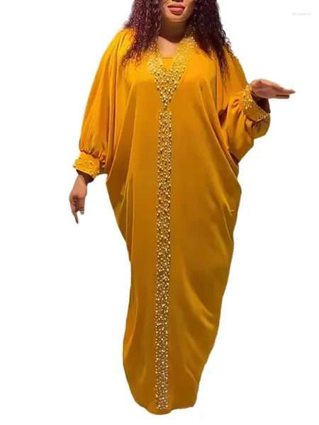 Etnik Giyim Dashiki Afrika Elbise Kadınlar İçin Afrika Kıyafetleri Anne Boubou Robe Maxi Yarasa Kılıf Diamond Kaftan Dubai Abaya Müslüman