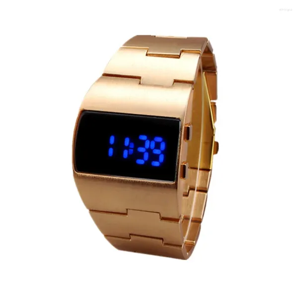 Armbanduhren Männer Armbanduhr Blaue LED Luxus Mode Sport Elektronische Bewegung Männliche Uhr Geschenke Für Konferenz
