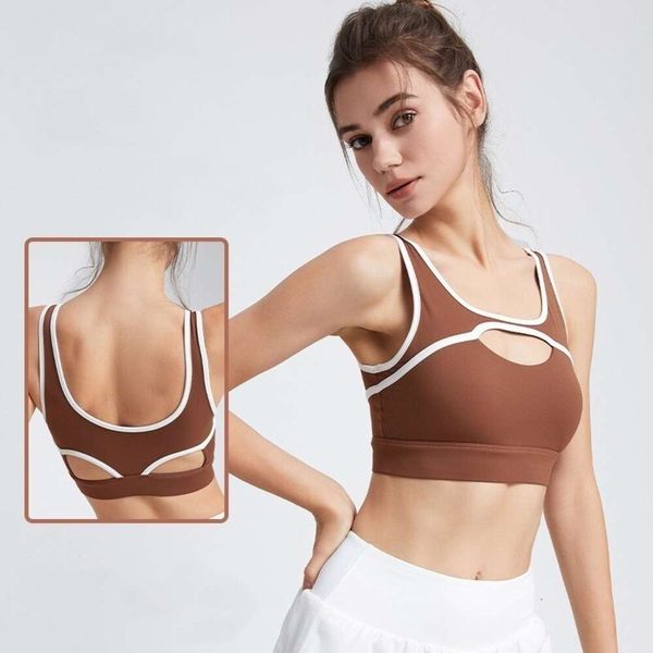 Lu Lu Gym Yoga Lemon Reggiseno sportivo Donna Primavera Estate Nuova bellezza Indietro All'interno della canottiera antiurto all'esterno del fitness Corsa atletica