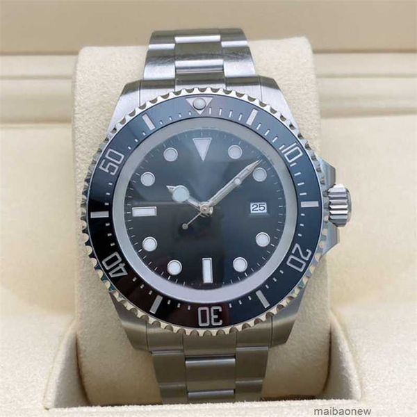 Luxury Watch Rolx -Gesandte 126600 43mm 3235 Bewegung 1200 m wasserdicht mit Logo Original Box Luxus Mens Watch Sea Dial 44 -m -Bewohner -Uhr -Designer Sapphire 904L Yenpe