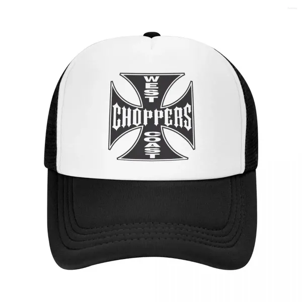 Cappellini da baseball personalizzati West Coast Iron Cross Choppers Berretto da baseball Outdoor Donna Uomo Cappello da camionista regolabile Snapback primaverile