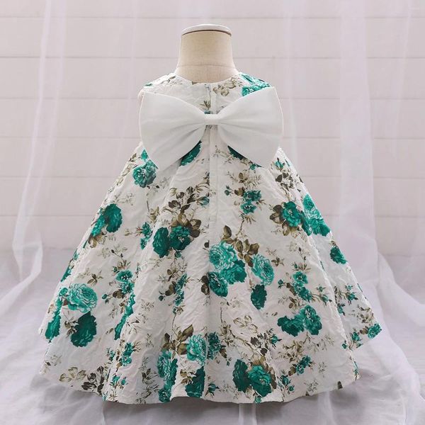 Kız Elbiseler Kızlar Çocuk Çiçek Zarif Prenses Parti Pageant Çocuk Giyim Noel Doğum Günü Düğün Balo Elbise