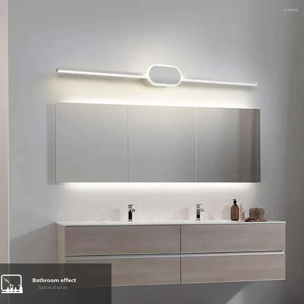 Lampada da parete Moderna in alluminio a tre colori Sconce per camera da letto Comodino Bagno Specchio Sfondo Hardware Decor Apparecchio di illuminazione