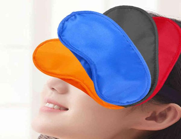 Maschera per gli occhi per il sonno in seta imitata Viaggio portatile Abile ventilazione notturna Visiera Bende elastiche Riposo Maschere per dormire con benda sugli occhi Z5791752