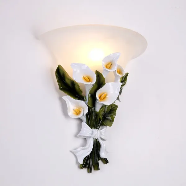 Lampada da parete Novità Lampade a LED Fata Fiore Applique E27 Luci Soggiorno Camera da letto Corridoio Scale Corridoio Decorazione della casa