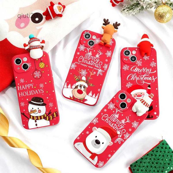 Casos de telefone celular 3D Doll Case para Samsung Galaxy S23 S22 S21 Ultra S20 FE Lite M13 M31 M52 M32 S10 S10E S9 S8 Plus Nota 9 8 Natal FundasetuiL231024