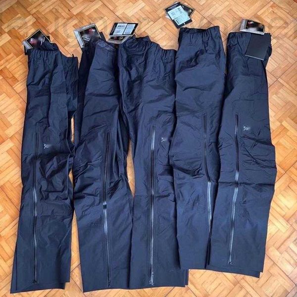 Calças masculinas designer ao ar livre secagem rápida em linha reta homens mulheres sweatpants arco designer calças zíper calças de carga nylon impermeável calças esportivas px1q