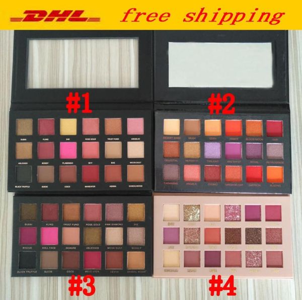 Neue Beauty Eye Makeup-Palette 18 Farben Lidschatten-Palette Mattschimmer Rose Lidschatten-Paletten 4 Stile DHL 9728183