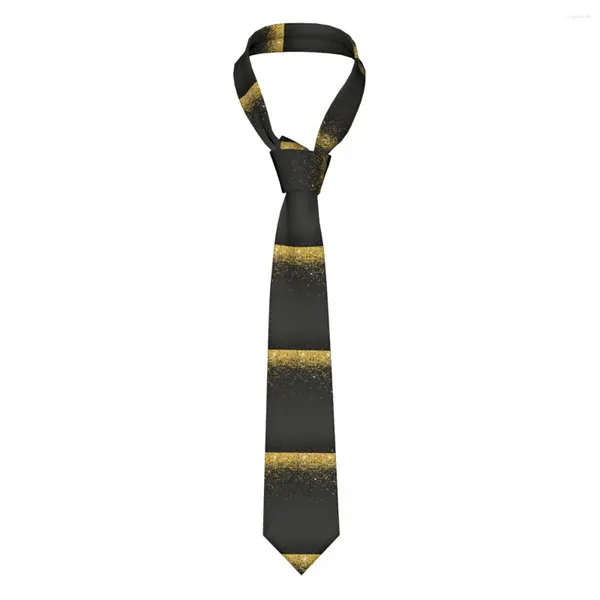 Yay bağları erkekler için kravat resmi sıska kravatlar klasik erkekler soyut altın parıltı düğün beyefendi dar