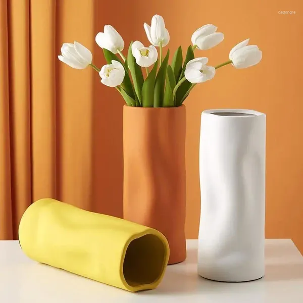 Vasen Nordic Light Luxus Vase Morandi Einfache Wohnzimmer Tischplatte Dekoration Schlafzimmer Desktop