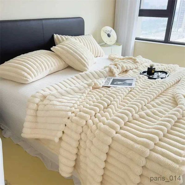 Decken Decke Neue Plüsch Herbst Warme Decken Für Betten Weiche Fleece Sofa Komfortable Verdicken Bettlaken R231024