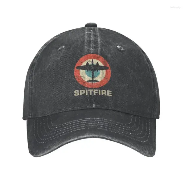 Мячовые кепки, хлопковая винтажная бейсбольная кепка с истребителем, летчиком для стрельбы, бейсболка для мужчин и женщин, дышащая кепка RAF War Spitfire Hat