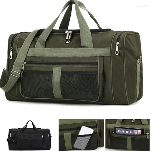 Duffel Bags Homens Ao Ar Livre À Prova D 'Água Esportes Ginásio Saco Lazer Yoga Fitness Ombro Grande Capacidade Nylon Viagem Portátil