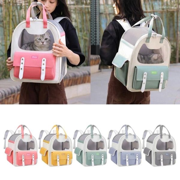 Bolsa transportadora para gatos, mochila para cães pequenos, portátil, estilingue, ombro, respirável, transporte para gatinhos