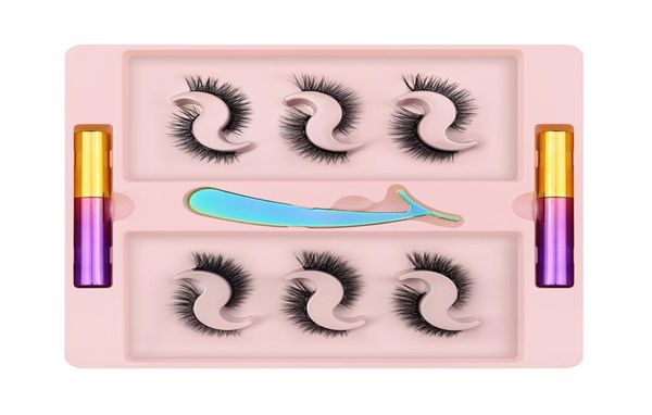 Natürliche falsche Wimpern Kurze Faux Cils Wimpern Set Magnet Eyeliner Langlebige Wimpern Auge Schönheit Werkzeug Pinzette2380374