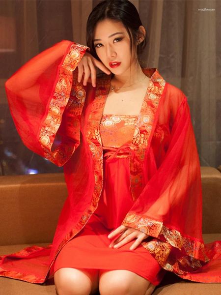 Vestidos casuais sexy traje mulheres lingerie vestido de casamento estilo chinês tradicional uniforme erótico conjunto cheongsam