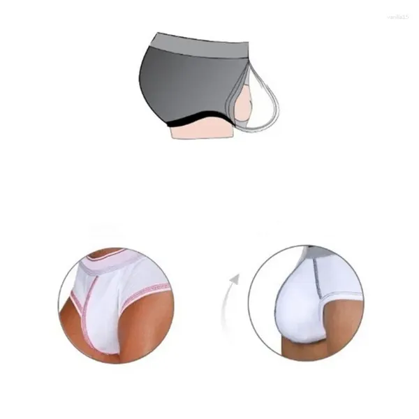 Mutande 1PC Intimo da uomo Spugna Cup Enhancer Slip Sexy Custodia per pene Pad Costume da bagno imbottito anteriore Push Up