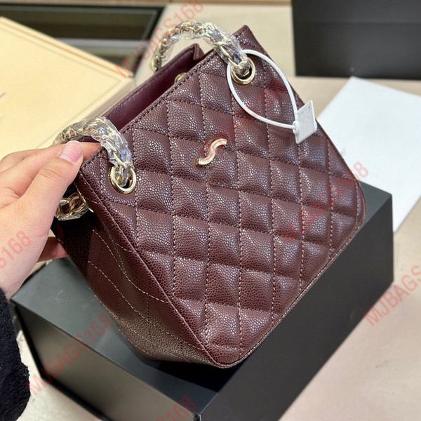 zaino firmato Borsa a tracolla di lusso Mini borse da donna Zaino Borsa tote in tessuto modello caviale Borsa a tracolla con catena in metallo Borsa a tracolla di grande capacità per pendolari