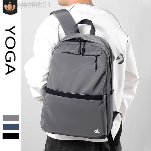 Designer al yoga esportes mochila masculina grande capacidade de viagem ao ar livre mochila coreano lazer multifuncional saco computador