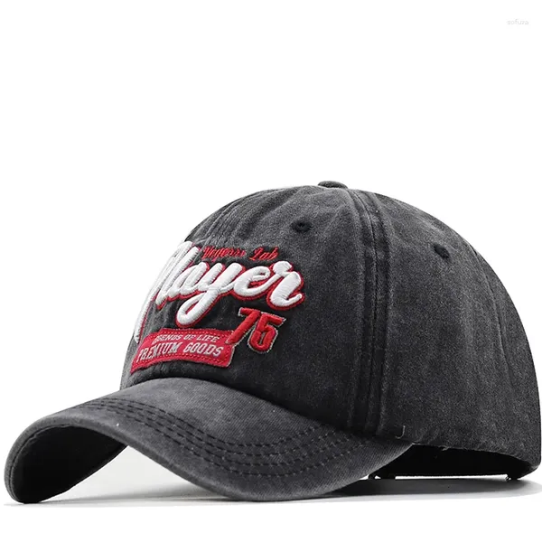 Top Caps Yaz Kadın Erkek Beyzbol Kapağı Katı Snapback 3D Nakış Vintage Sunhat Dış Mekan Pamuk Hip Hop Şapka Casquette