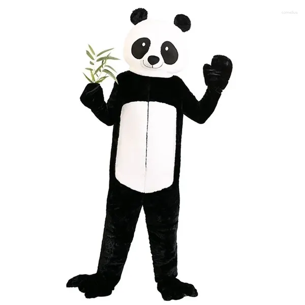 Costumi anime Panda Party Pubblicità Cosplay Costume da cartone animato in peluche carino per bambini adulti di compleanno di Natale