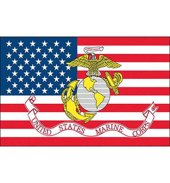 3x5 piedi Bandiera del Corpo dei Marines degli Stati Uniti USMC intera fabbrica americana 90x150 cm5573168