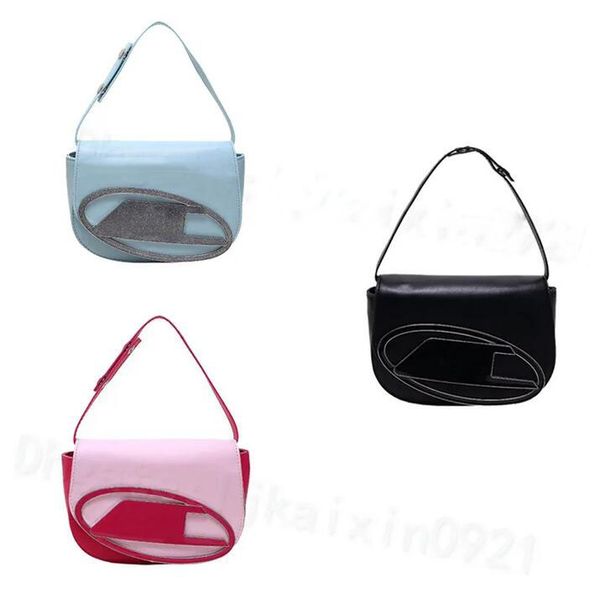 Новая модная женская сумка на плечо с клапаном, женская мягкая сумка через плечо для подмышек, сумка-седло, универсальные сумки, портативная сумка-тоут с буквенным принтом