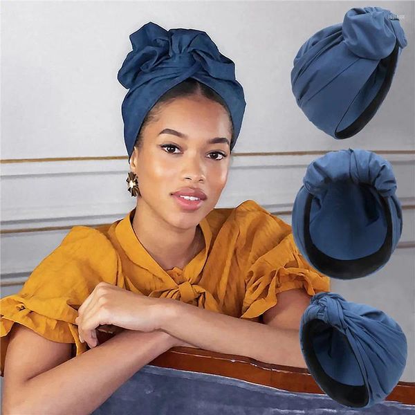 Sciarpe Stile francese Cappello turbante vintage Moda Bandana femminile Fascia per capelli Copricapo per donna Copricapo per donna Foulard musulmano Cofano