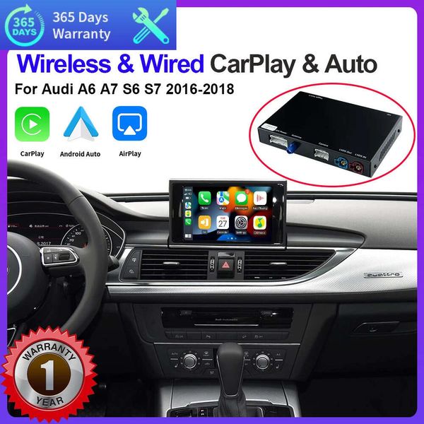 Nuova Auto Wireless CarPlay Android Auto Interfaccia Per Audi S6 S7 A6 A7 2012-2018 Con Specchio Link AirPlay Auto Funzioni di Gioco