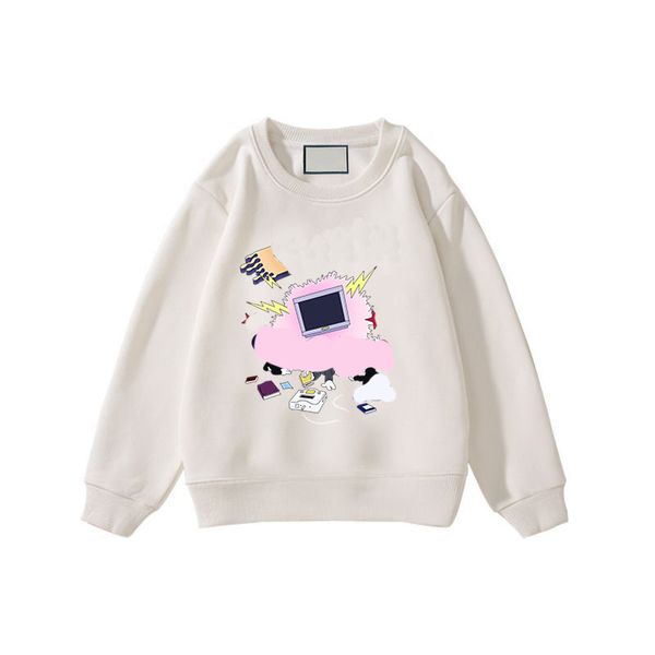 designer di lusso per bambini Felpa Outwear Kid Girocollo pullover Felpe con cappuccio per bambini Ragazzi Ragazze Stampa manica lunga top esskids CSD2310246