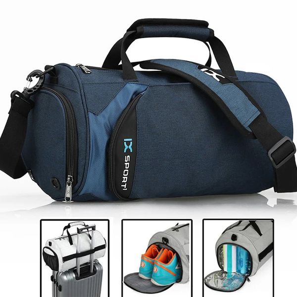 Borse Yoga IX Borsa da palestra grande Fitness Wet Dry Training Uomo per scarpe Borse da viaggio a spalla Multifunzione Allenamento Nuoto 231023