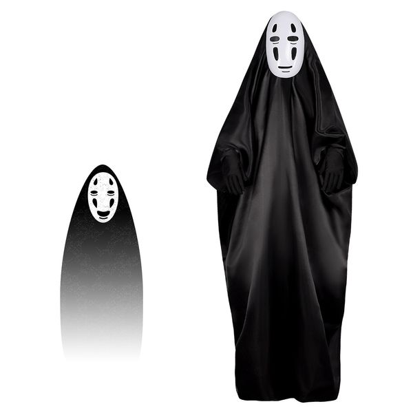 Carattere uomo senza volto vivace lo stesso costume da cosplay di Halloween