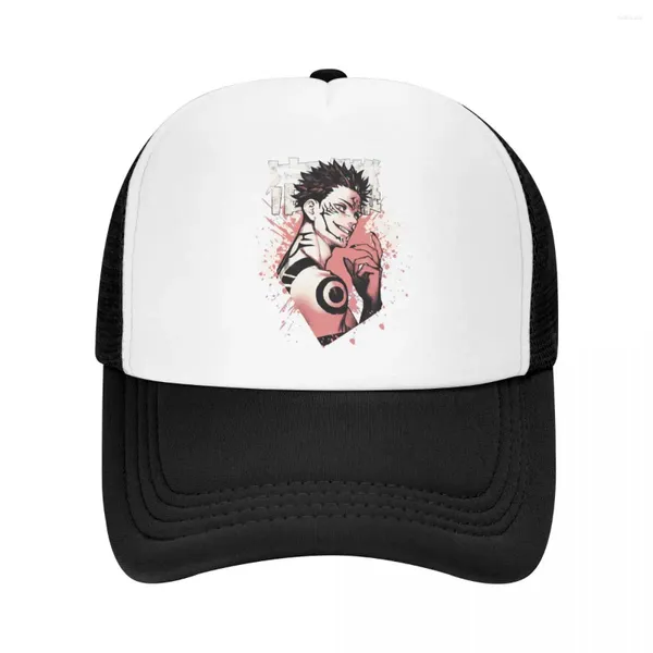 Cappellini da baseball Sukuna Classic Trucker Hats Jujutsu Kaisen Satoru Manga Mesh Net Berretto da baseball per uomo donna Kpop Snapback Streetwear