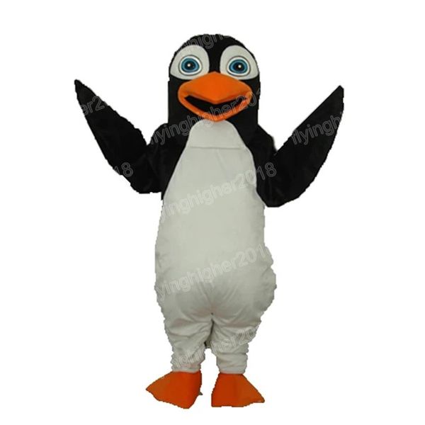 Halloween preto pinguim mascote traje adulto tamanho dos desenhos animados anime tema personagem carnaval unisex vestido de natal fantasia desempenho vestido de festa