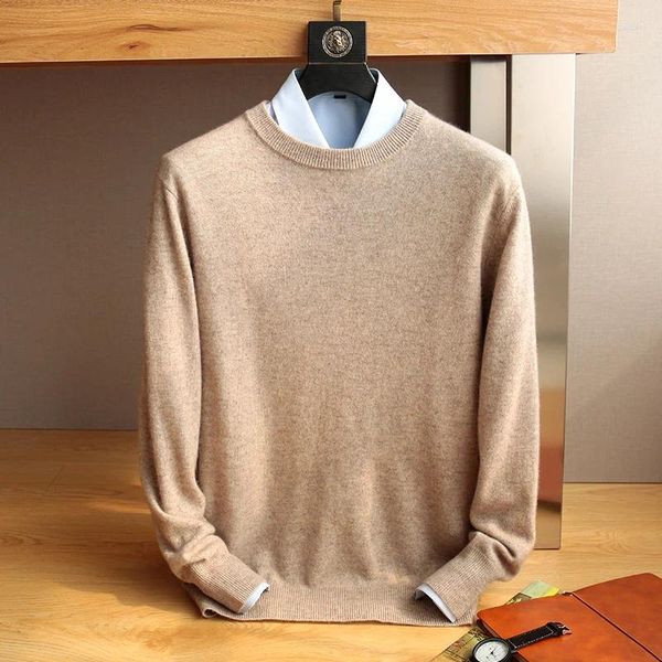 Männer Pullover Herbst/Winter Koreanische Marke Reinem Kaschmir Kalte Bluse Lose Und Modische Pullover Rundhals Pullover