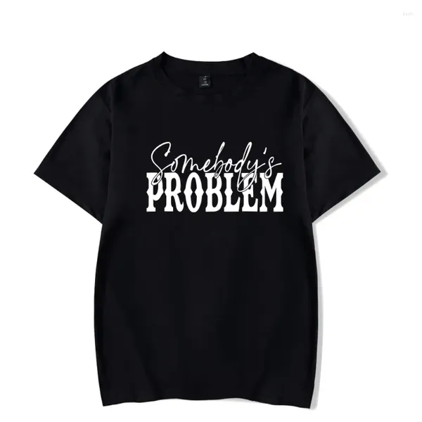 Homens camisetas Somebodys problema vintage 90s t-shirt homens e mulheres manga curta mulheres camisa engraçada unisex harajuku tops