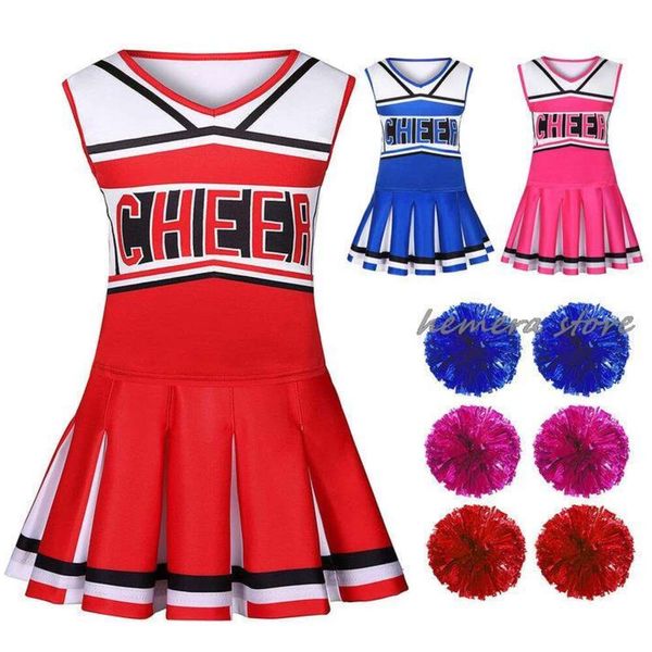 Cosplay Frauen Schulmädchen Uniform Mädchen Sexy Gleeing Cheerleading Outfit Rolle Spielen Party Halloween Kostüm Fräulein