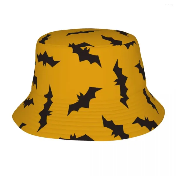 Berretti Halloween Pipistrelli Cappello da pescatore per donna Estate Viaggio Floppy Style Pieghevole Sport all'aria aperta Berretto da pesca Boonie