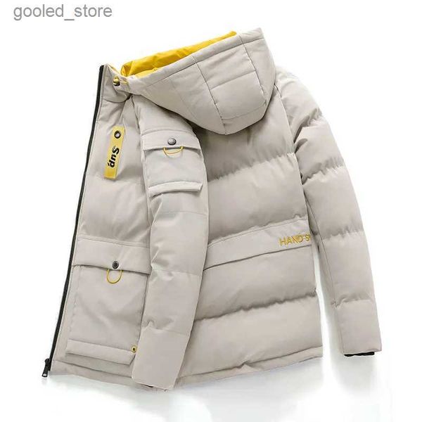 Herren Daunenparkas Plus Größe 6XL 7XL 8XL Winterjacke Männer Dicke Windjacke Winddichte Jacken Männer Warmes Futter Schnee Skifahren Kapuzenmäntel Männlicher Parka Q231024