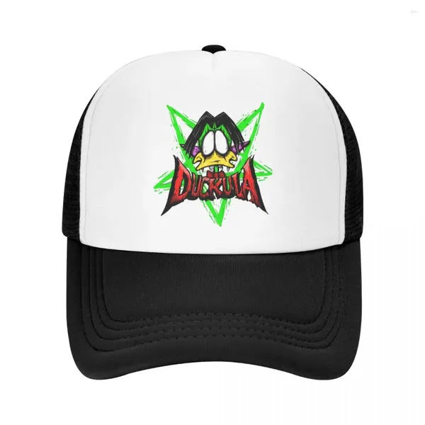 Cappellini da baseball Musica Berretto da baseball vintage Conte Duckula Cartoon Cappello a rete in rete per uomo Donna Cappelli da camionista alla moda con visiera regolabile